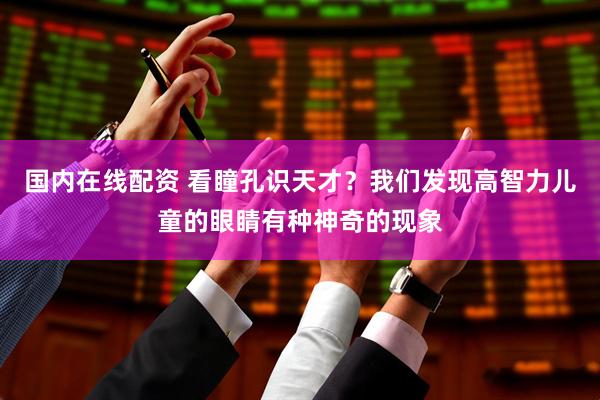 国内在线配资 看瞳孔识天才？我们发现高智力儿童的眼睛有种神奇的现象